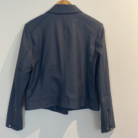 Just Jeans - PU Biker Jacket - Size 12 - Picture 9 of 11